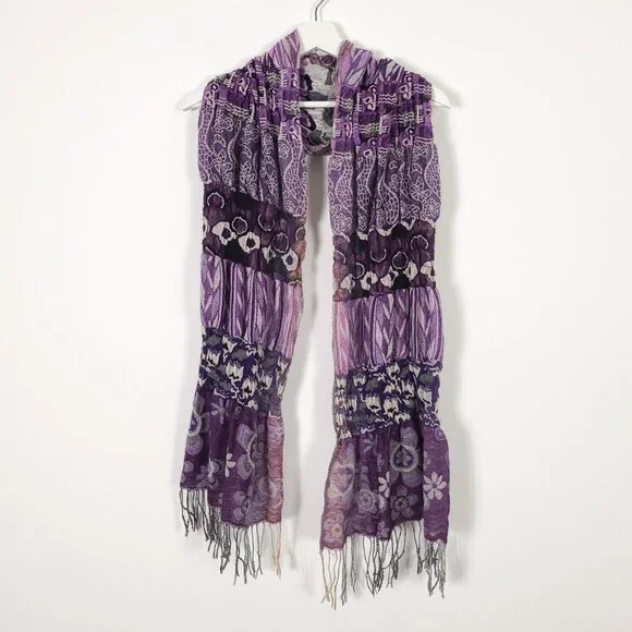 Whimsigoth Y2K Mixed Print Scarf Bundle - Picture 2 of 15